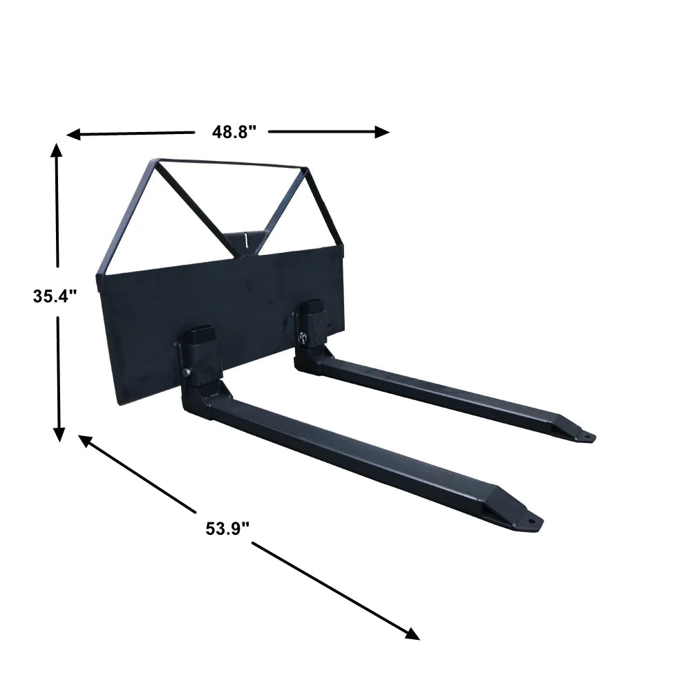 Economy Pallet Fork Skid Steer Quick Tach