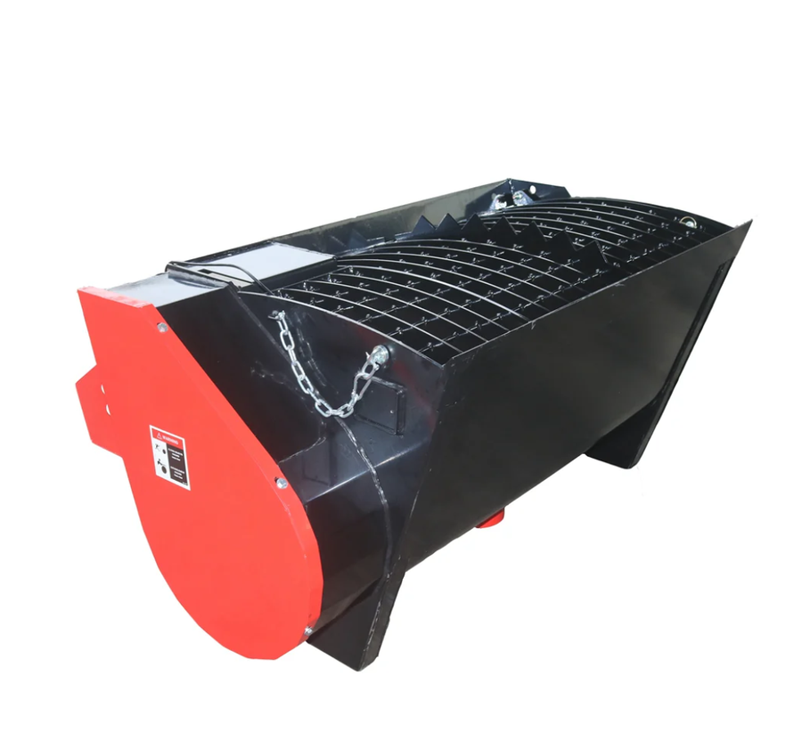 330Lt Volume Skid Steer Concrete Mixer Bucket Attachment, Universal Quick tach Mount Plate