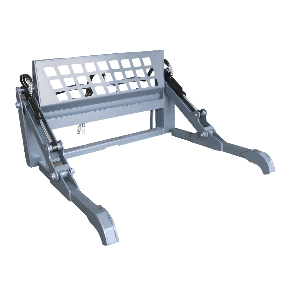 Heavy Duty Skid Steer Two-Cylinder Pipe Pallet Fork Grapple