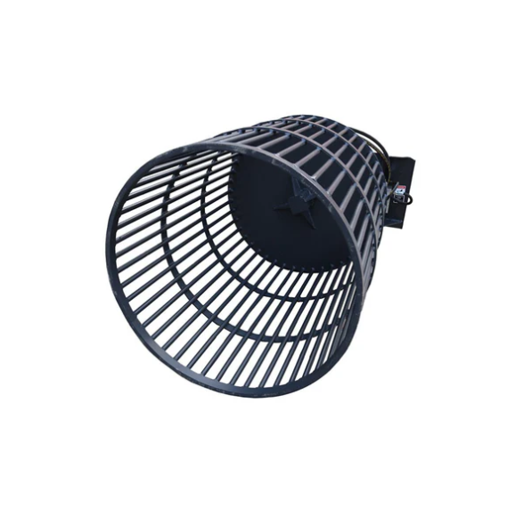 Skid Steer Rotary Rock Picker Attachment 30" Diameter Drum Model, 55" Barrel Depth, Universal Mount