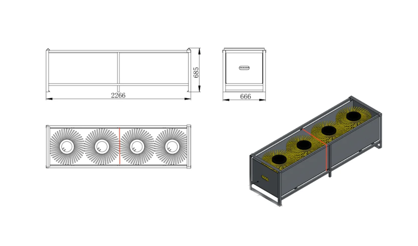 Replacement Broom Bristles for a Skid Steer Broom Attachment