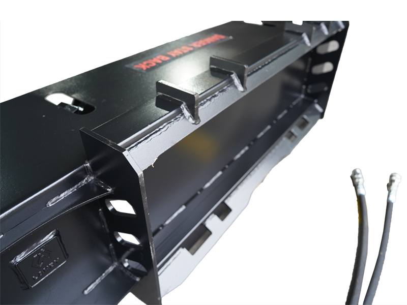 72" Skid Steer Light Duty Hydraulic Rototiller，Rotary Tiller Attachments, Fits Universal Skid Steer Quick Attach