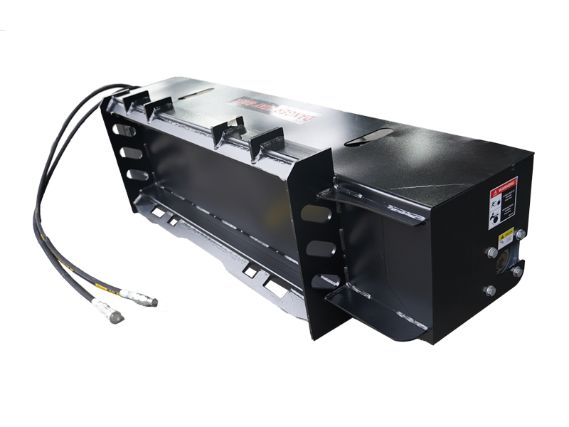 72" Skid Steer Light Duty Hydraulic Rototiller，Rotary Tiller Attachments, Fits Universal Skid Steer Quick Attach