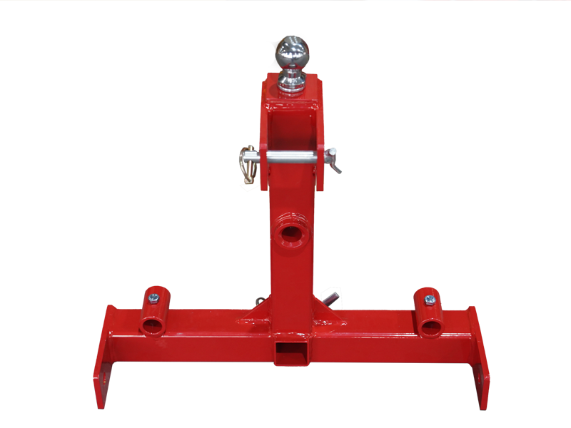 Point Gooseneck Tractor Trailer Hitch 2" Receiver Hitch with Trailer Hay Bale Spear Connent