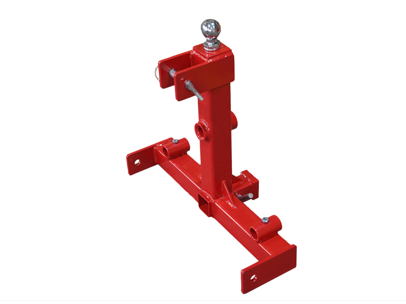 Point Gooseneck Tractor Trailer Hitch 2" Receiver Hitch with Trailer Hay Bale Spear Connent