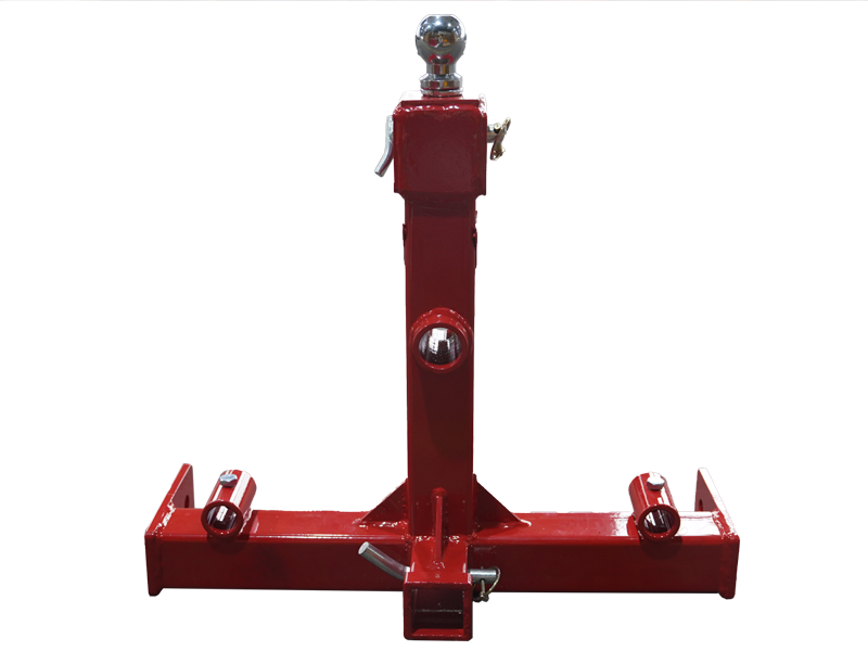 Point Gooseneck Tractor Trailer Hitch 2" Receiver Hitch with Trailer Hay Bale Spear Connent