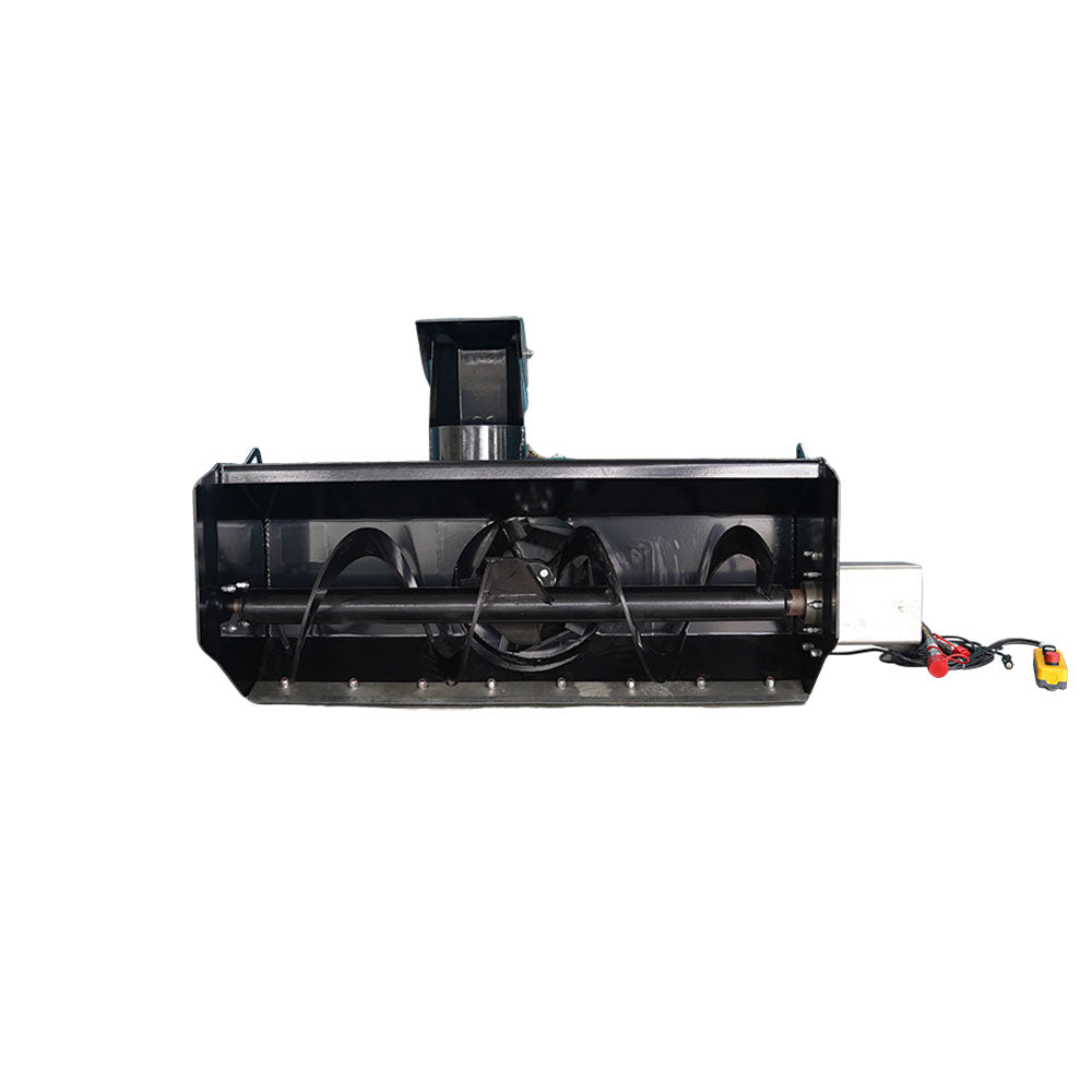 72" Skid Steer Hydraulic Mounted Snow Blower Direct Drive Hydraulic Auger Snow Blower for Snow Removal and Debris Clearing