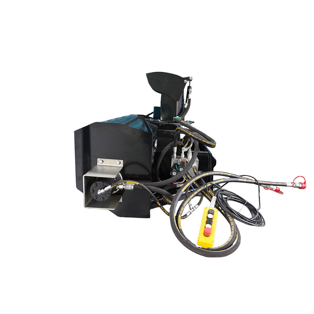 72" Skid Steer Hydraulic Mounted Snow Blower Direct Drive Hydraulic Auger Snow Blower for Snow Removal and Debris Clearing