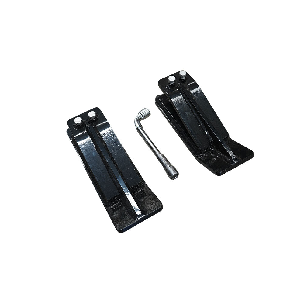 Tractor Bucket Protector, 2pcs Edge Protector, 11" Long Turf Tamer Skid Protector, Heavy Duty Steel Bucket for Removal, Spreading Gravel, L-shaped Socket Wrench