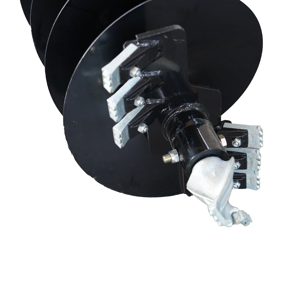 Skid Steer Post Hole Drive Attachment, 12” and 18" Diameter Auger, 46” Drilling Depth, Standard Flow
