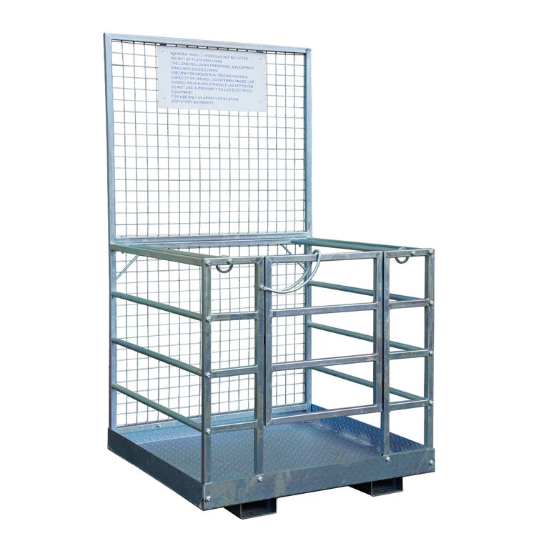 48'' x 45'' 2 Person Forklift Safety Lift Platform Cage