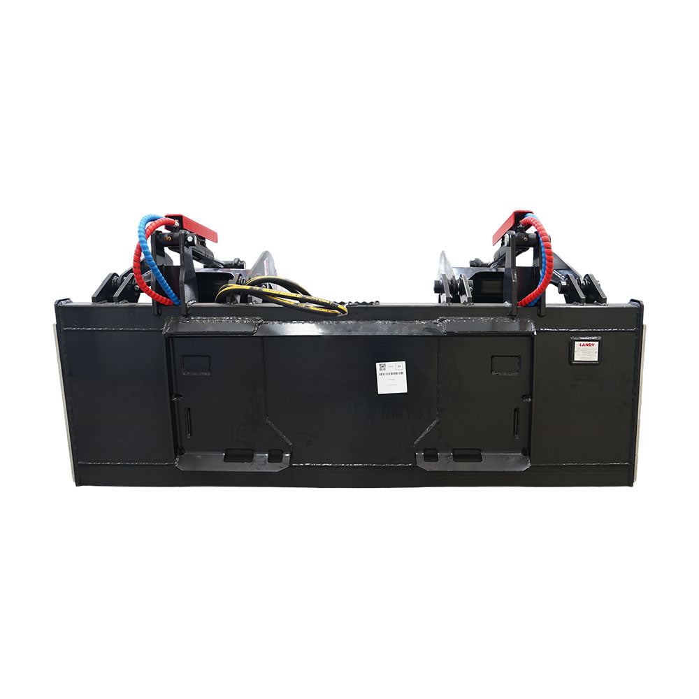 Skid Steer 78" Industrial Grapple Bucket Attachment with Two-Cylinder