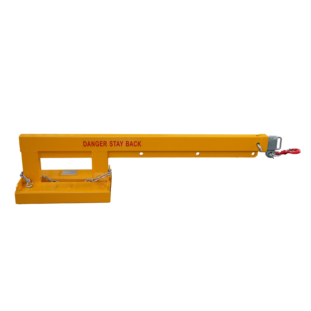 Forklift Long Mobile Crane Lifting Hoist Jib Boom 5500lb Capacity