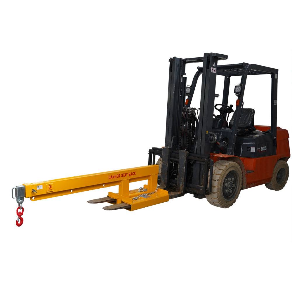 Forklift Long Mobile Crane Lifting Hoist Jib Boom 5500lb Capacity