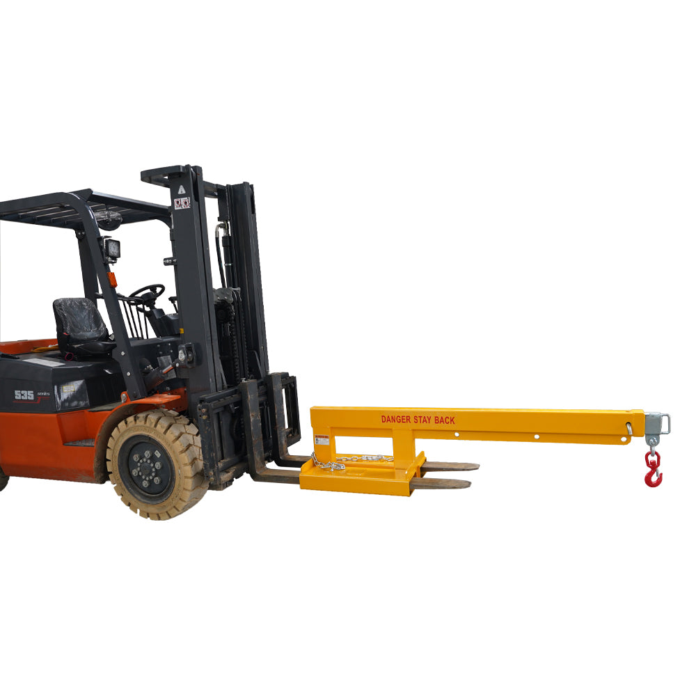 Forklift Long Mobile Crane Lifting Hoist Jib Boom 5500lb Capacity