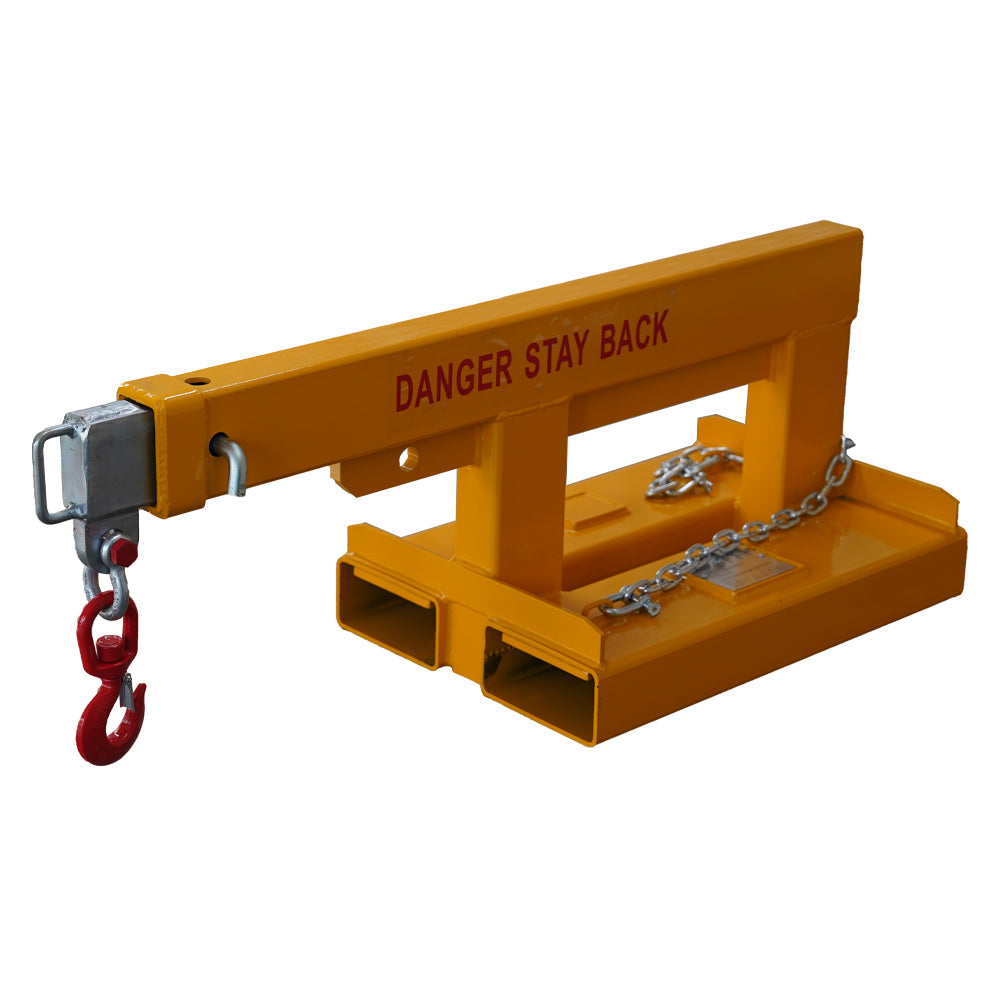 Forklift Short Mobile Crane Lifting Hoist Jib Boom 5500lb Capacity