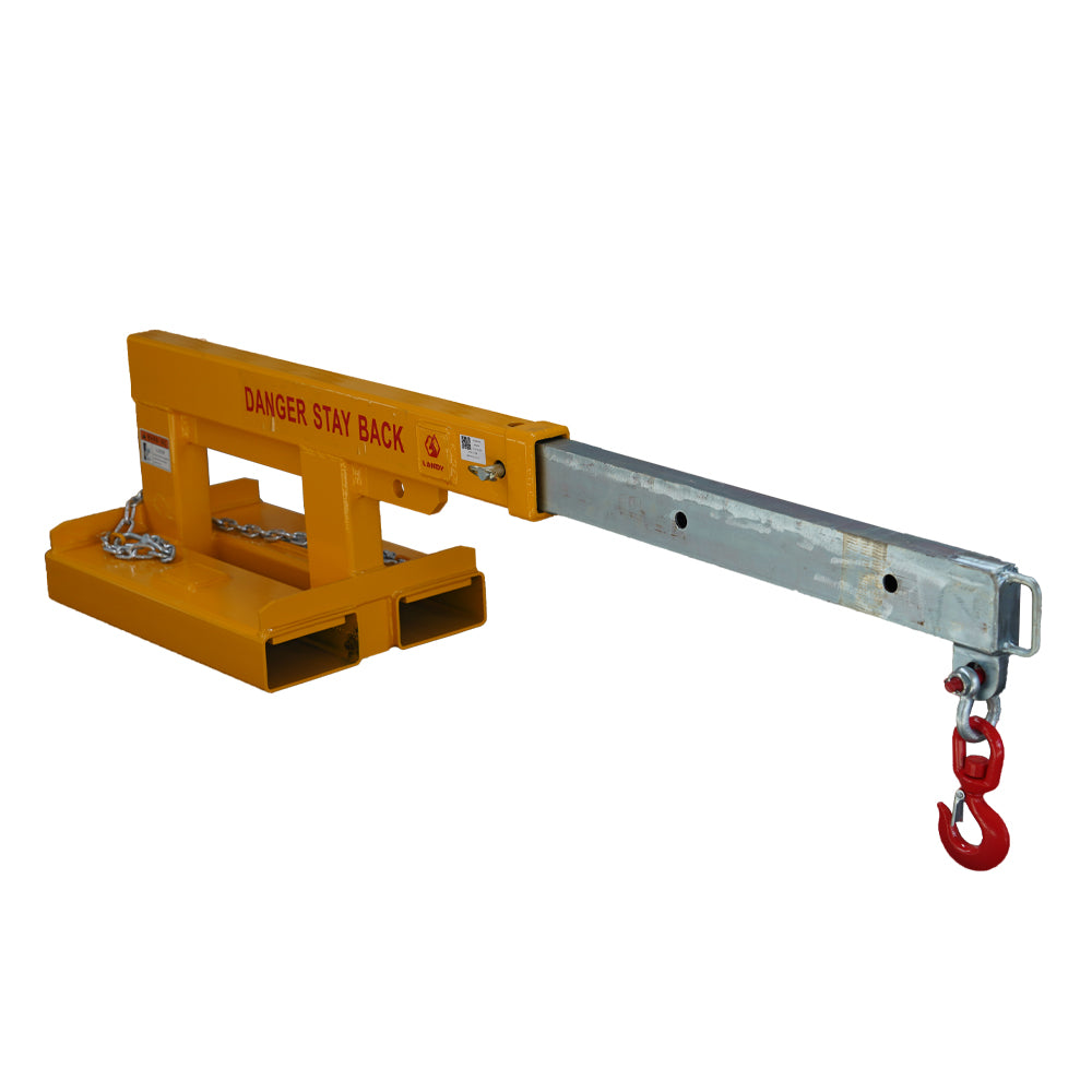 Forklift Short Mobile Crane Lifting Hoist Jib Boom 5500lb Capacity