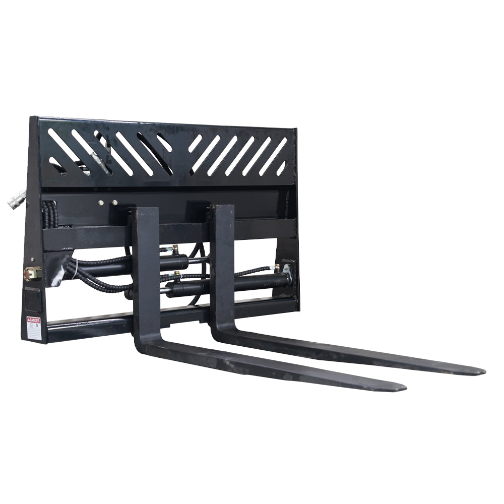 2000kg Load Capacity Skid Steer Hydraulic Positioning Pallet Forks