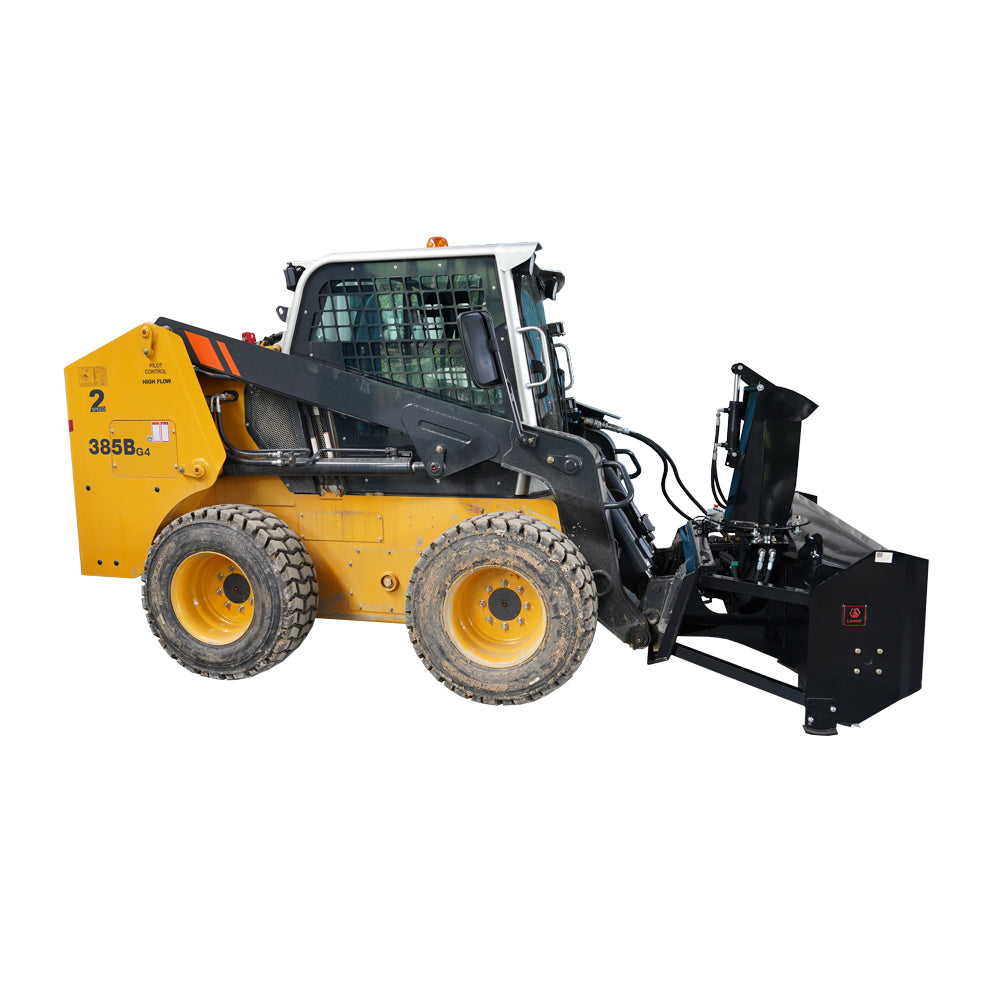 72" Skid Steer Hydraulic Mounted Snow Blower , Direct Drive Hydraulic Auger Snow Blower for Snow Removal and Debris Clearing