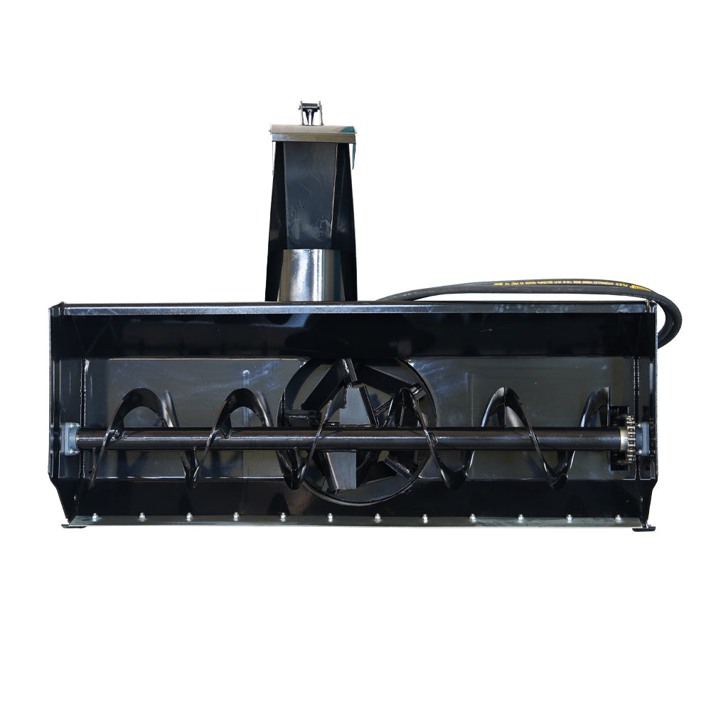 72" Skid Steer Hydraulic Mounted Snow Blower , Direct Drive Hydraulic Auger Snow Blower for Snow Removal and Debris Clearing