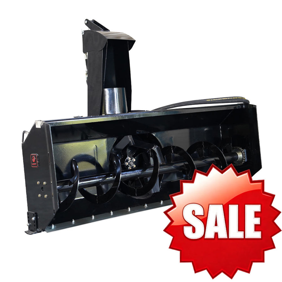 72" Skid Steer Hydraulic Mounted Snow Blower , Direct Drive Hydraulic Auger Snow Blower for Snow Removal and Debris Clearing