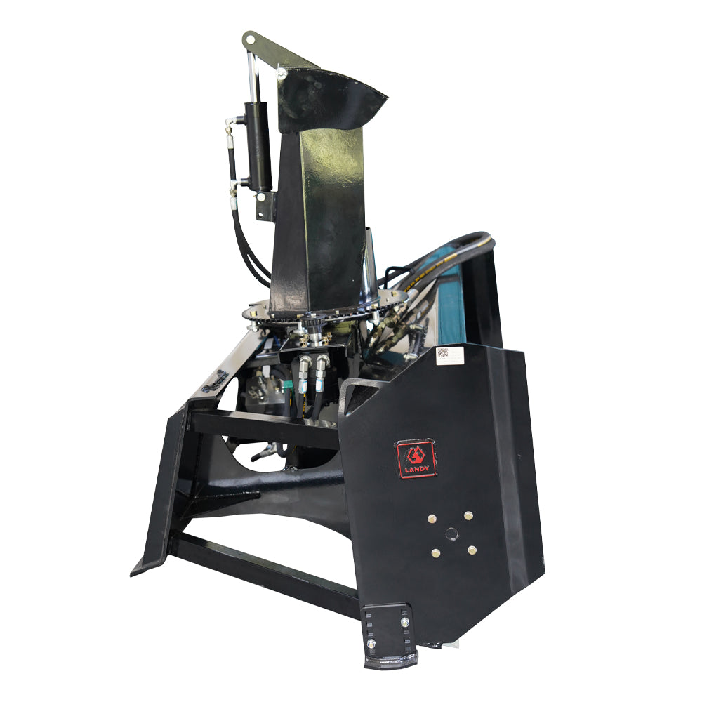 72" Skid Steer Hydraulic Mounted Snow Blower , Direct Drive Hydraulic Auger Snow Blower for Snow Removal and Debris Clearing