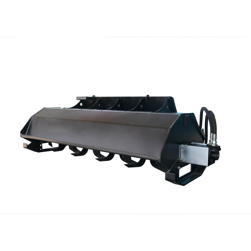 72" Skid Steer Bi-Directional Driven Rotary Tiller Attachment
