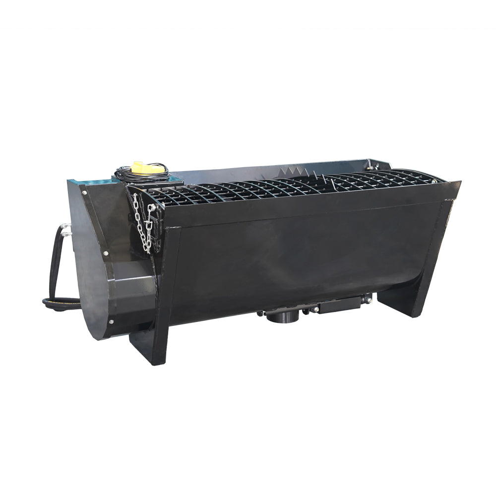 Skid Steer 280Lt Concrete Mixer Bucket Attachment, Universal Quick tach Mount Plate