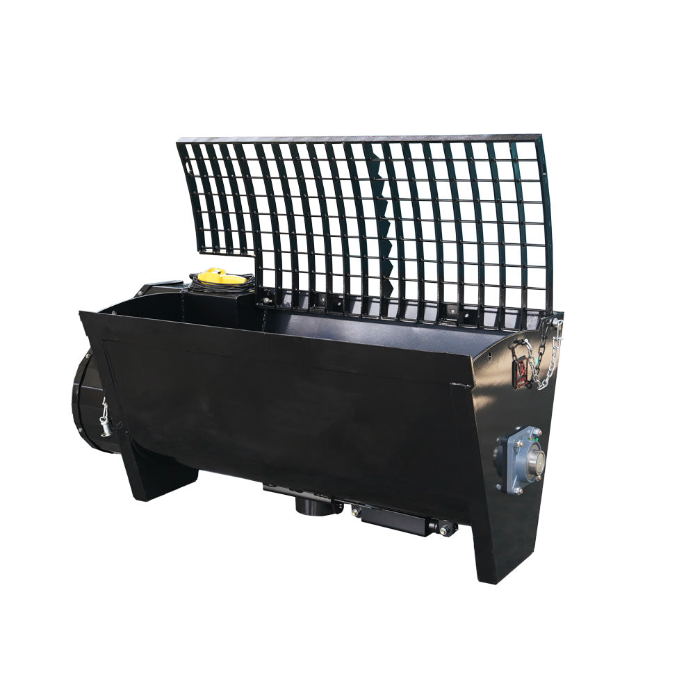 Skid Steer 280Lt Concrete Mixer Bucket Attachment, Universal Quick tach Mount Plate