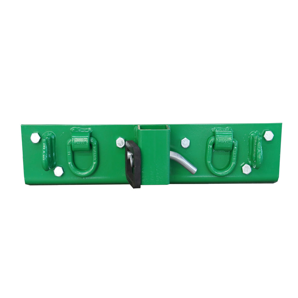 Tractor Bucket Grab Hooks Bolt 2" Hitch Receiver with Sound Dampening Mat