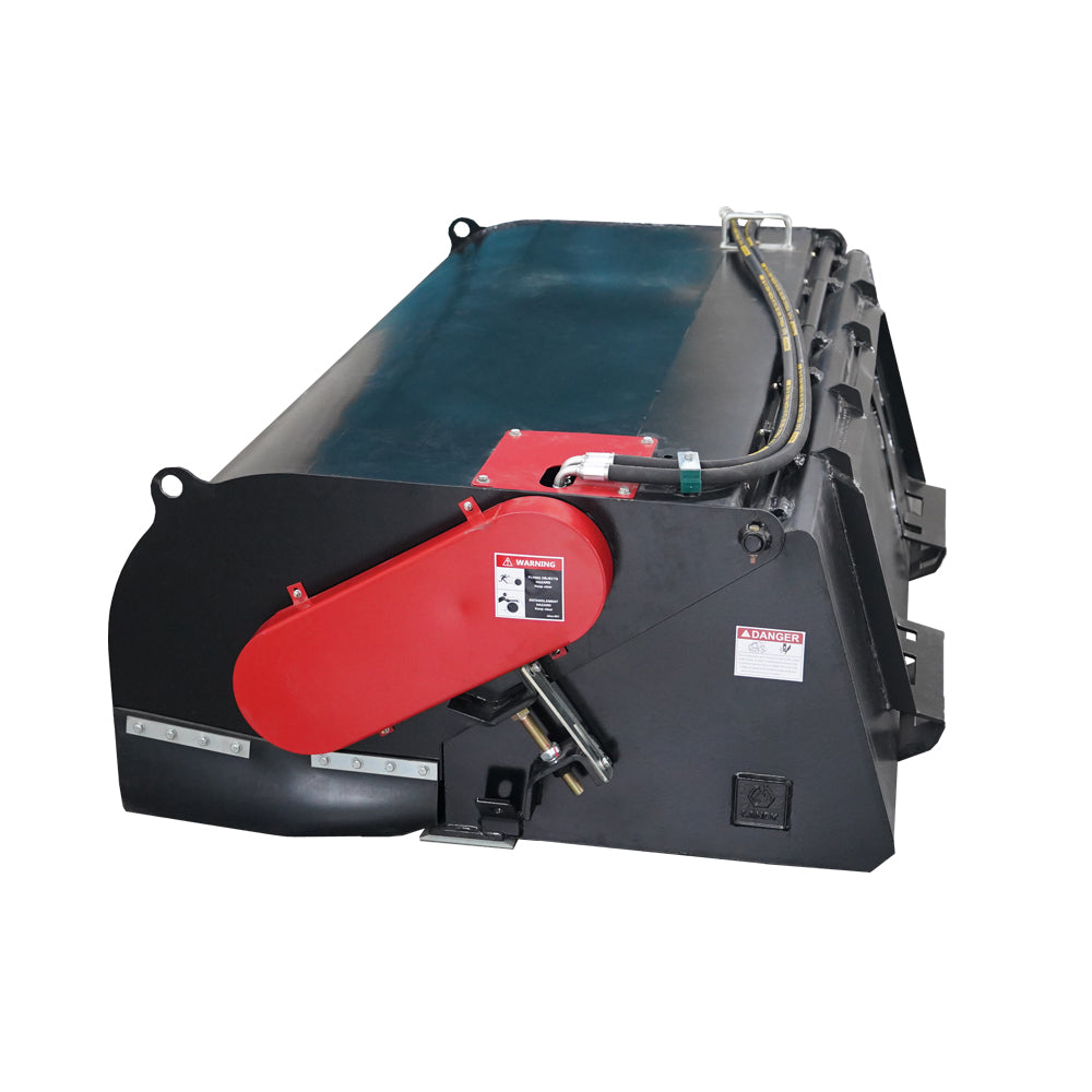 Skid Steer 72"  Pick up Box Broom Sweeper, Fits Universal Skid Steer Quick Attach