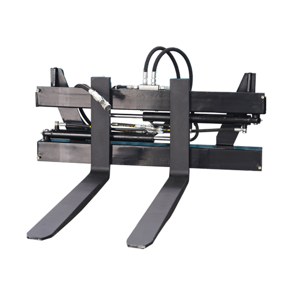 Hydraulic Adjustable Pallet Fork Frame, Euro Mount Tractor Front Loader Attachment
