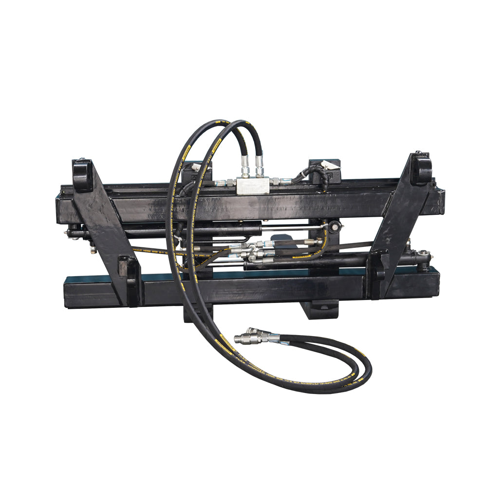 Hydraulic Adjustable Pallet Fork Frame, Euro Mount Tractor Front Loader Attachment