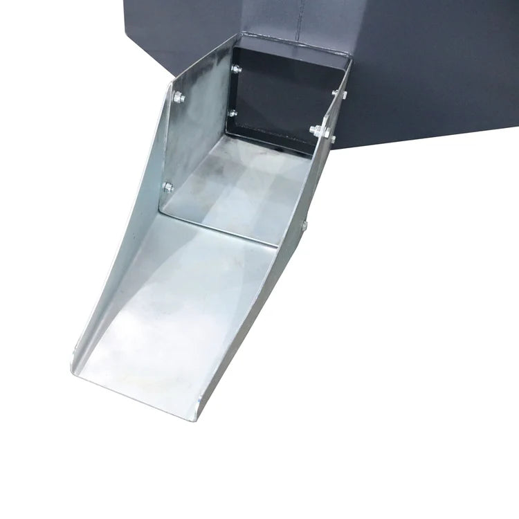 Skid Steer 1/2 Yard Cement and Concrete Bucket Attachments with Spout, Universal Quick Tach Mount Plate