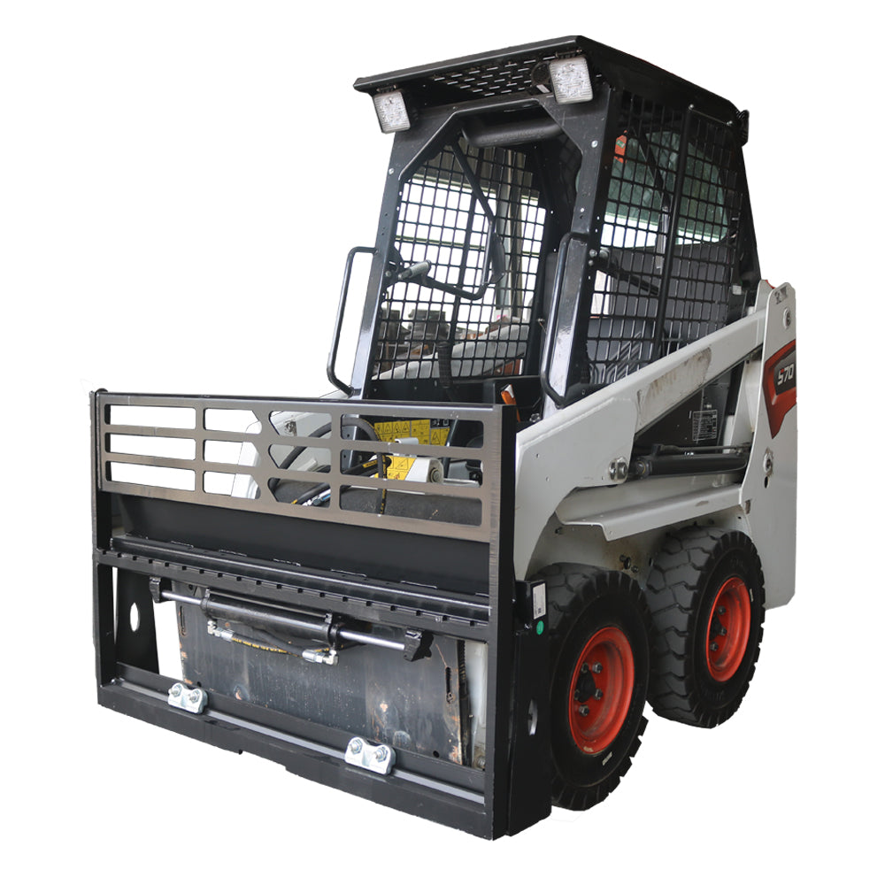 Skid Steer Adjustable Hydraulic Pallet Fork Frame Attachment