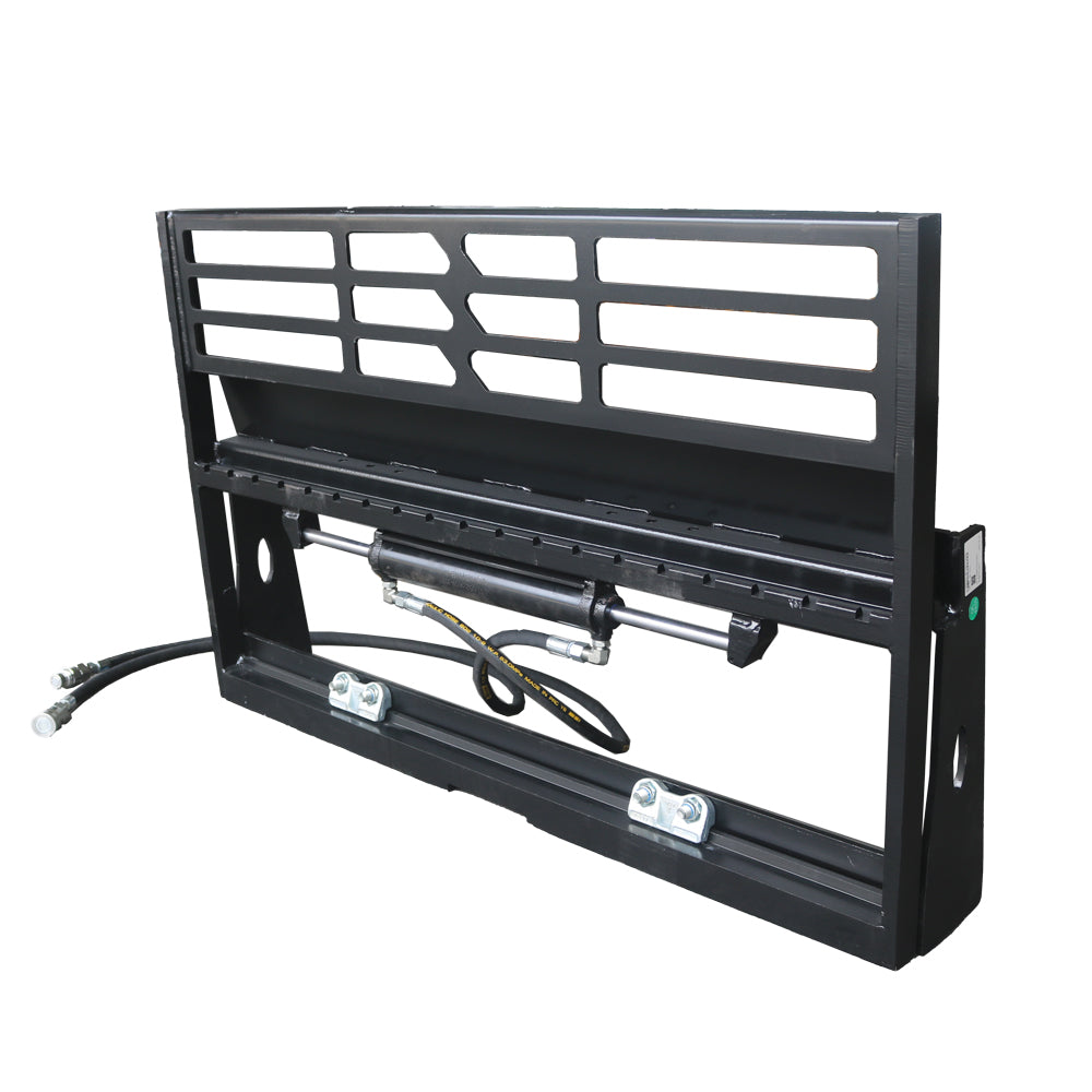 Skid Steer Adjustable Hydraulic Pallet Fork Frame Attachment