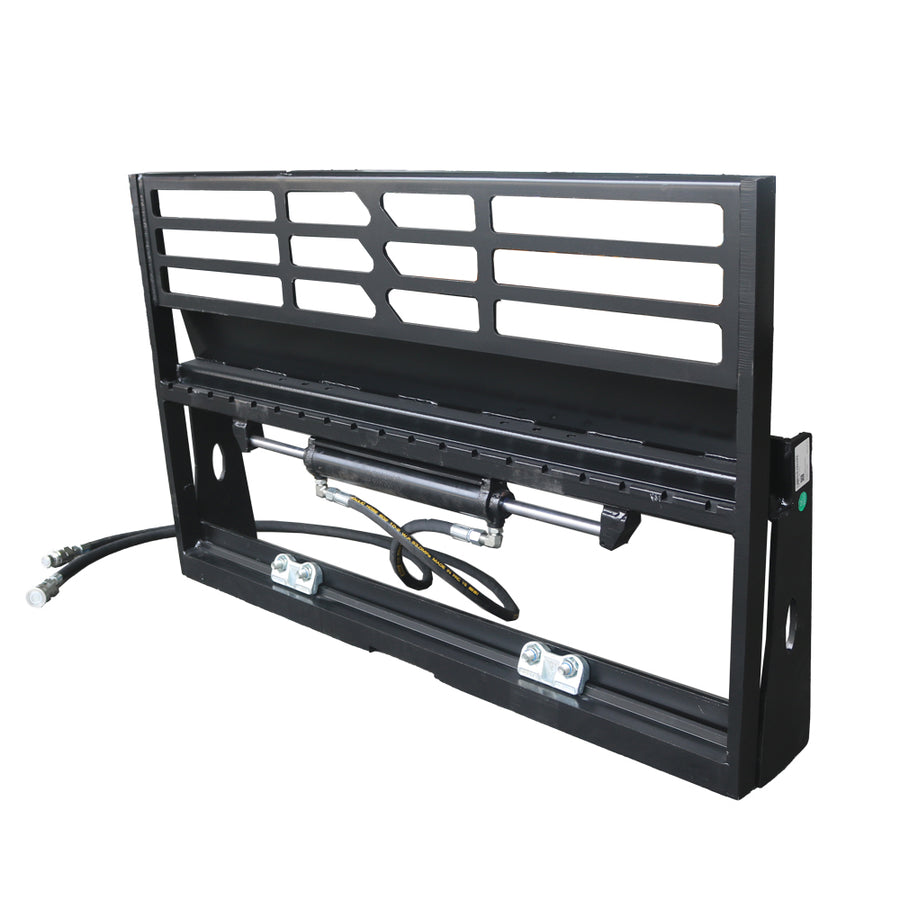 Skid Steer Adjustable Hydraulic Pallet Fork Frame Attachment