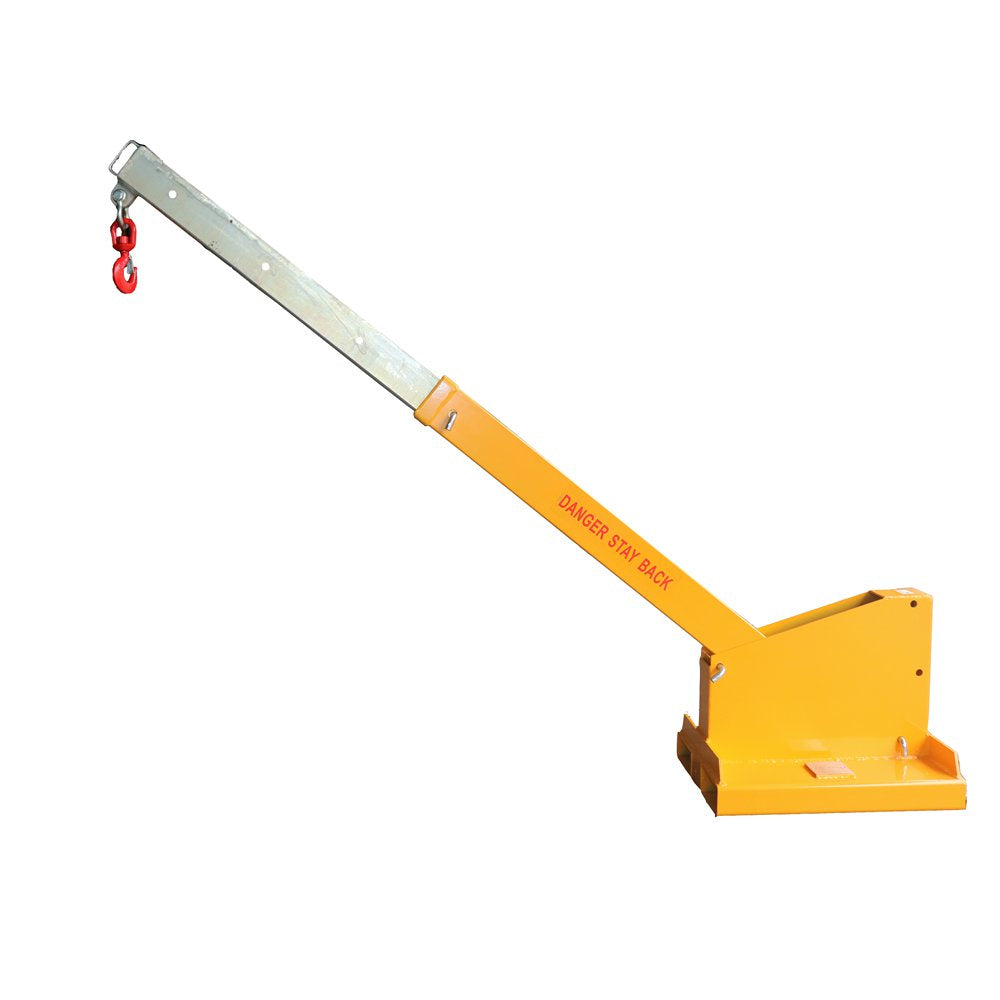 Fork Mounted Telescoping Crane Jib Boom, Forklift Jib Attachments, Forklift Mobile Crane, Forklift Boom Attachment Towing Handling Equipment