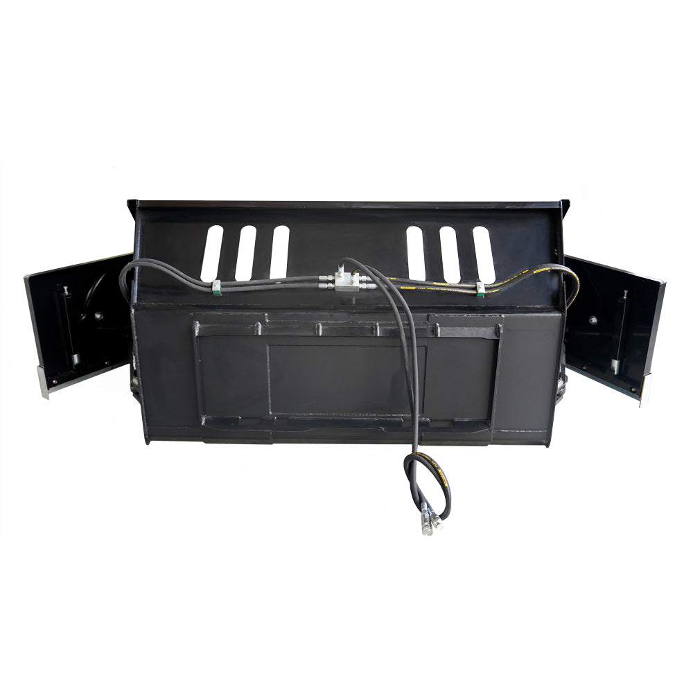 Skid Steer Snow 91" Bucket Heavy Duty Steel Snow Cleaning Attachment Universal Quick Tach