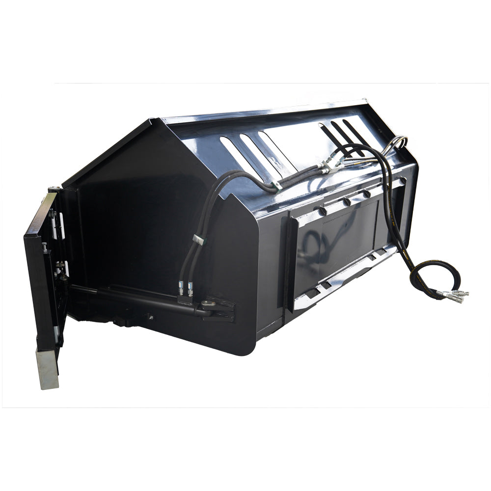 Skid Steer Snow 91" Bucket Heavy Duty Steel Snow Cleaning Attachment Universal Quick Tach