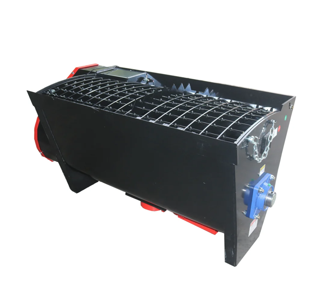 330Lt Volume Skid Steer Concrete Mixer Bucket Attachment, Universal Quick tach Mount Plate