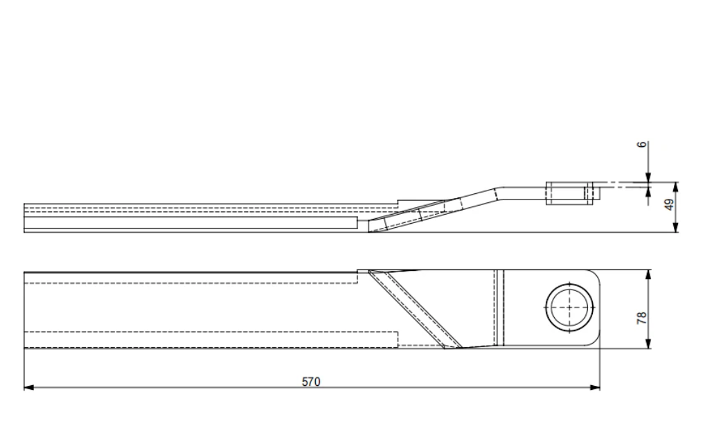 Replacement Two Sets of Blade for 65" Brush Mower