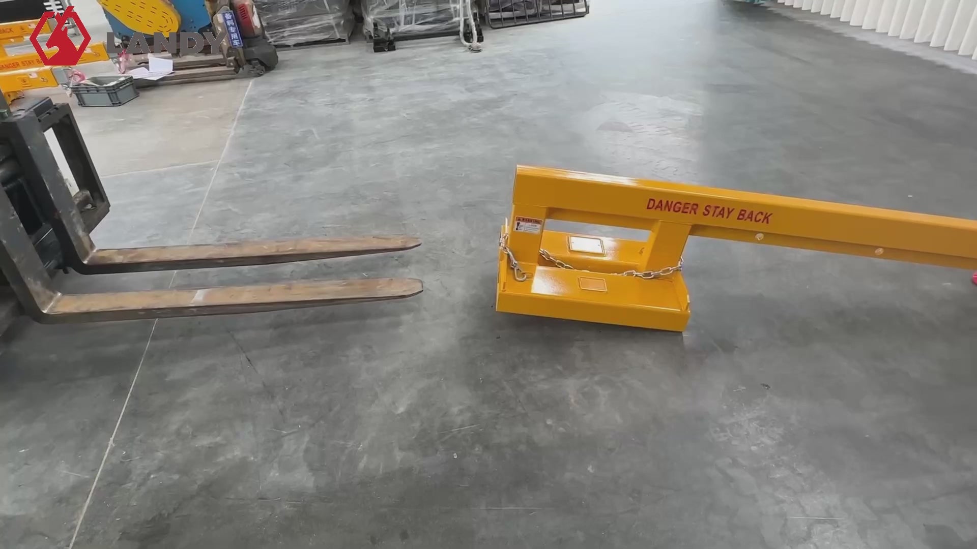 Forklift Long Mobile Crane Lifting Hoist Jib Boom 5500lb Capacity